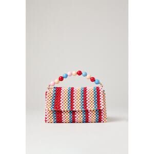 RTR Lele Sadoughi Claudette Beaded Multicolor Clutch Bag LS157 small bag beads